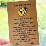 Wooden Bee Pocket Hug: A Good Luck Charm For Any Occasion - Perfect For Family Friends Starting School Or Anxiety Relief - Inclu