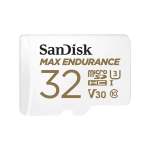 SanDisk Max Endurance Microsdhc 32GB + Sd Adapter - For Home Security Cameras & Dashcams Up To 15 000 Hours Full HD 4K