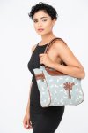 Vivace Printed Canvas Leather Tote Handbag
