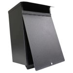 Post & Letter Box Black Econo
