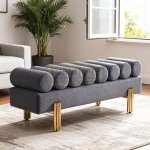 Channel Tufted Bench