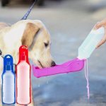250ML 500ML Foldable Water Bottle For Dogs Portable Plastic Water Dispenser Outdoor Dog Water Feeder