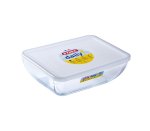 Pyrex Daily Rect Dish With Plastic Lid 27X22CM – 3.5LT