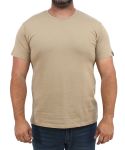 Mens Plain Crew Neck Tee - 10XL Brown