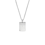 Icom Stainless Steel Men&apos S Prayer Disc Pendant