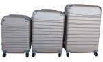 Smte 3 Piece Luggage Set Gold With Keychain