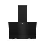 60CM Glass Inclined Extractor Black