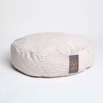 Cord Velour Dog Bed - Platinum Small