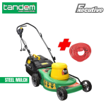 Tandem Executive 2600W Electric Lawnmower With Mulch And 30M Cable Steel