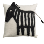 Zebra Merino Felt Pillow Cover