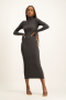 Avert Avery Poloneck Dress - Charcoal - XS