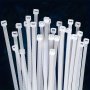 100PCS Premium White Nylon Cable Zip Ties - 22.68 Kg Max Strength Self-locking Wire Organizers For Indoor & Outdoor Use