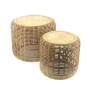 Four Corners Rattan Ottomans Set OT5
