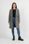 Long Line Coat - XXL Black And White