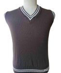 Genius Brown And White Striped School Pull Over-unisex