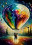 Diamond Painting Full Round Drill Diy KIT_33CM X 43CM Hot Air Balloon G3501