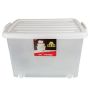 Storage Box - Plastic - White - 55L - 60CM X 40CM X 32CM - 3 Pack