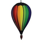 In The Breeze 0999 Rainbow Spectrum Hot Air 10-PANEL Hanging Spinning Balloon Decoration 25" 999