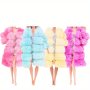 Doll Clothes Party Dress Wedding Evening Outfit Doll Accessories For 30CM/11.8INCH Doll Diy Gifts No Doll