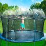 Bobor Trampoline Sprinklers For Kids Outdoor Trampoline Spary Park Fun Summer Water Toys. 39FT
