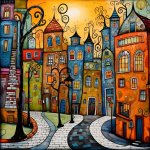 1PC Large Size 40X40CM 15.7X15.7IN Without Frame Diy 5D Diamond Painting Colorful Houses Full Rhinestone Painting Diamond Art Em