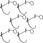 6PIECE Wall-mounted Metal Bottle Racks For Home Bar Space-saving