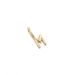 M Alphabet Charm In Yellow Gold