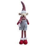 Standing Mouse With Scarf Christmas Decoration 53CM