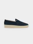 William Leather Slip On - Navy - Navy 10