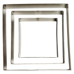 Steel Square Cutter Small To Large Set 3PC