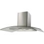 Telefunken Italian Designer Stainless Steel & Glass Hood 90CM