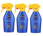Nivea Sun - Sun SPF50+ Protect & Moisture Spray 3 X 300ML
