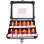 Router Bit Set 12PC 1/4" Straight & Profile