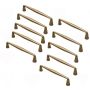 5 Pack Vintage Style Zinc Alloy Cabinet Pulls Antique Brass Finish