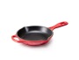 Le Creuset Signature Round Cast Iron Skillet 26CM Cerise