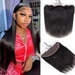 13X4 Lace Frontal Closure Straight Human Hair Ear To Ear HD Lace Frontal Closure Free Part Brazilian Straight Hair Extensions 15
