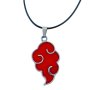 Akatsuki Red Cloud Pendant Necklace For Naruto Anime Fans - Novelty Gift