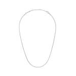 Elan Flat Chain Necklace Silver - Long