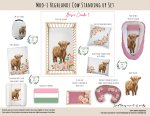 Cot Duvet Bedding Moo I Highlands Cow Standing Up Set