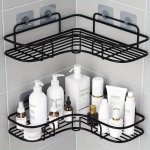 1PC Bathroom Shelf For Corner Outdoor Organizer Cabinet Rack Bathroom Kitchen No Punching Triangle Storage Rack Bathroom Accesso