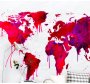 Vibrant Global Map World Map Wallpaper
