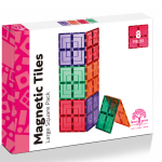 Learn And Grow Magnetic Tiles - Large Square Pack 8 Piece