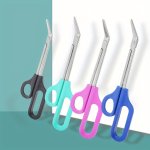 1PC Toenail Scissors Toe Nail Clippers For Thick Toenails Long Handled-toenail Scissors Precision Long Handled Bandage Scissor C