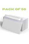 50 Self Seal Letter Envelopes 114MM X 162MM 80GSM