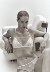 Padded Lace Soft Bra - White