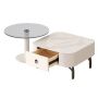 Nesting Coffee Table Set 2 Black & Gold