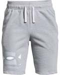 Boys' Ua Rival Terry Big Logo Shorts - Mod Gray Light HEATHER-011 Ysm