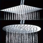 Adjustable Arm Shower Head 10.16 15.24 20.32 25.4 30.48 Cm High Pressure Stainless Steel Rainfall Showerhead Water-saving Bathro