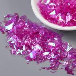 Resin Inclusion Colored Flakes Deep Pink