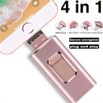 USB Stick For Phone 64GB 128GB 4 In 1 Flash Drive With Ios usb type-c micro USB Port High Speed Photo Memory Sticks External Sto